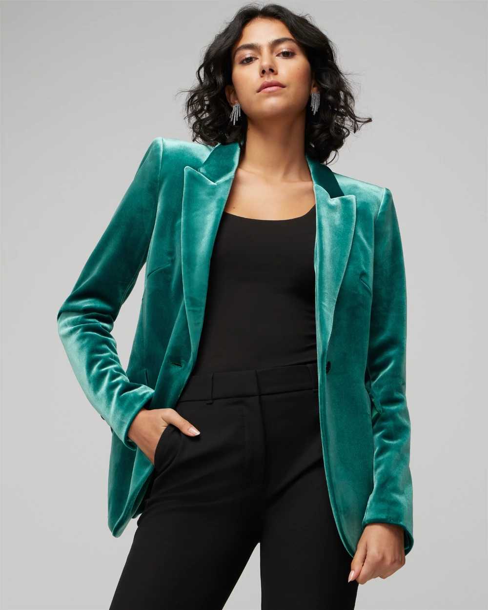 White house black on sale market velvet blazer